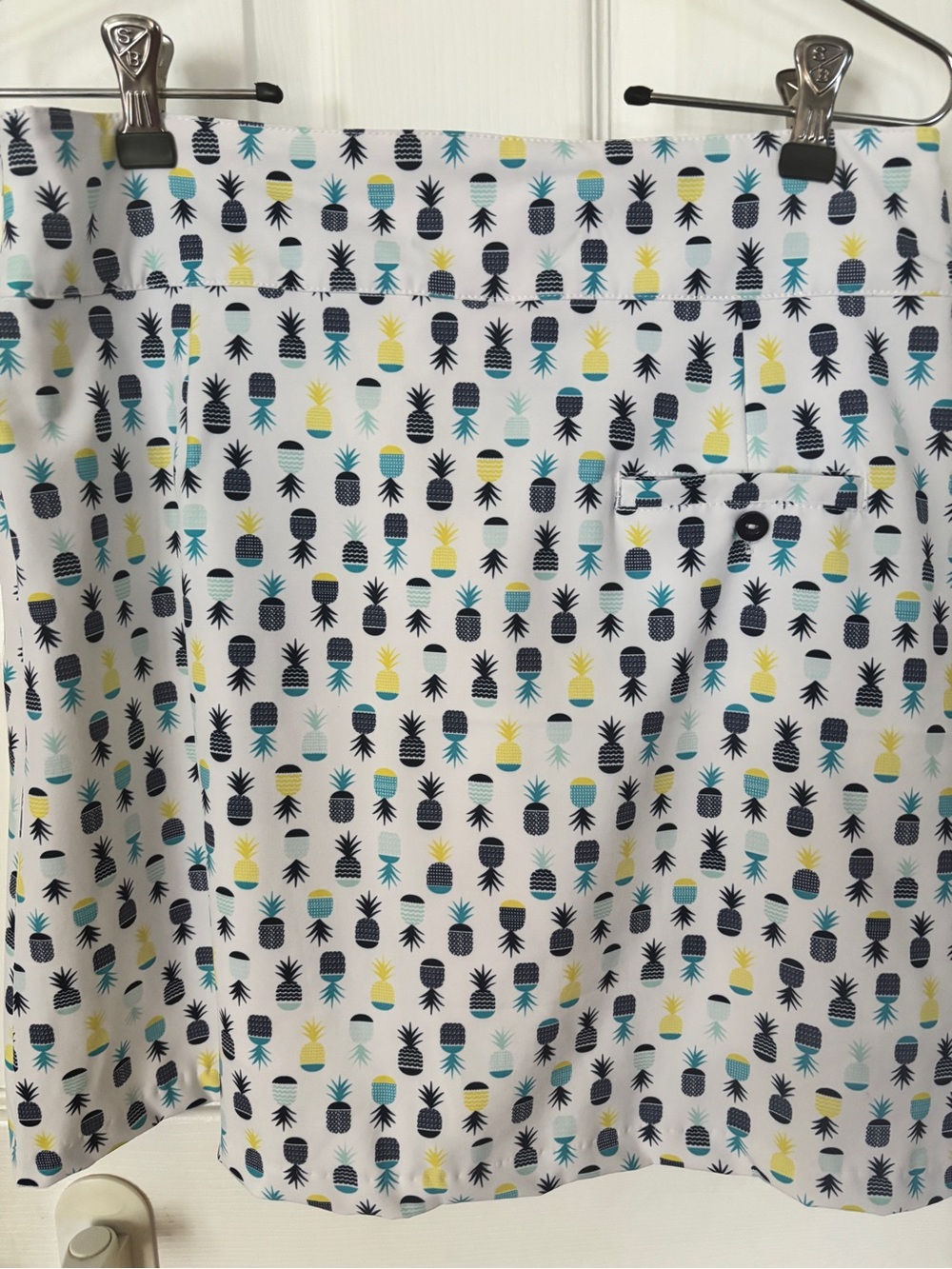 Cracked Wheat Emerald 78 Golf Tennis Pickleball Skort Blue Teal Yellow Pineapple